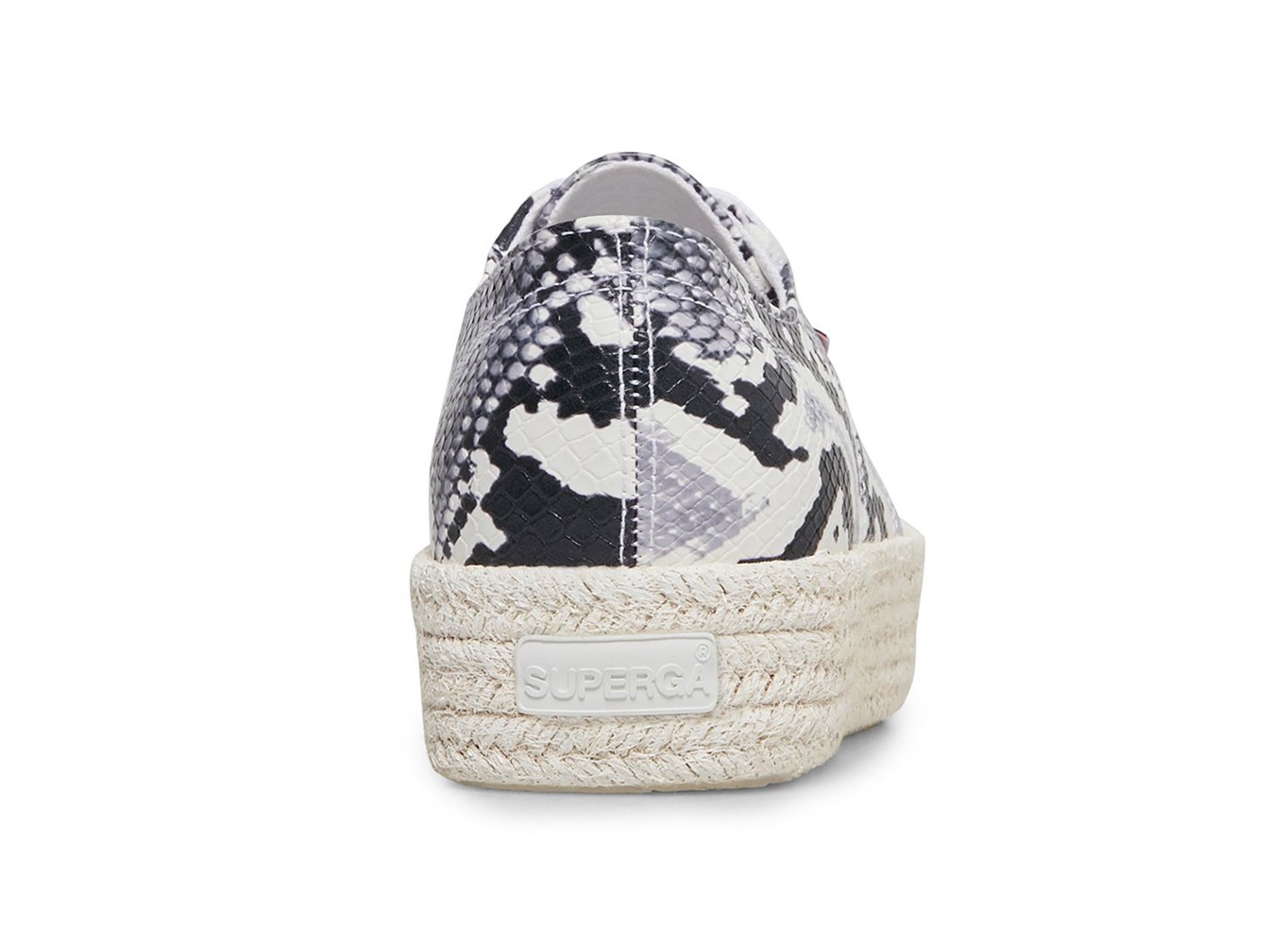 Zapatillas Superga Mujer Negras/Blancas/Serpent - 2730 Pufanropew - 728143EBF